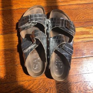 Sam Edelman faux croc sandals